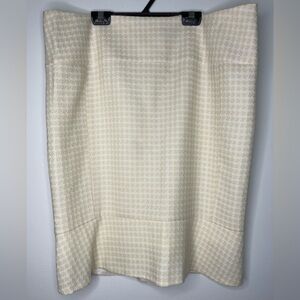 Vintage Holt Renfrew tweed houndstooth wool mini skirt